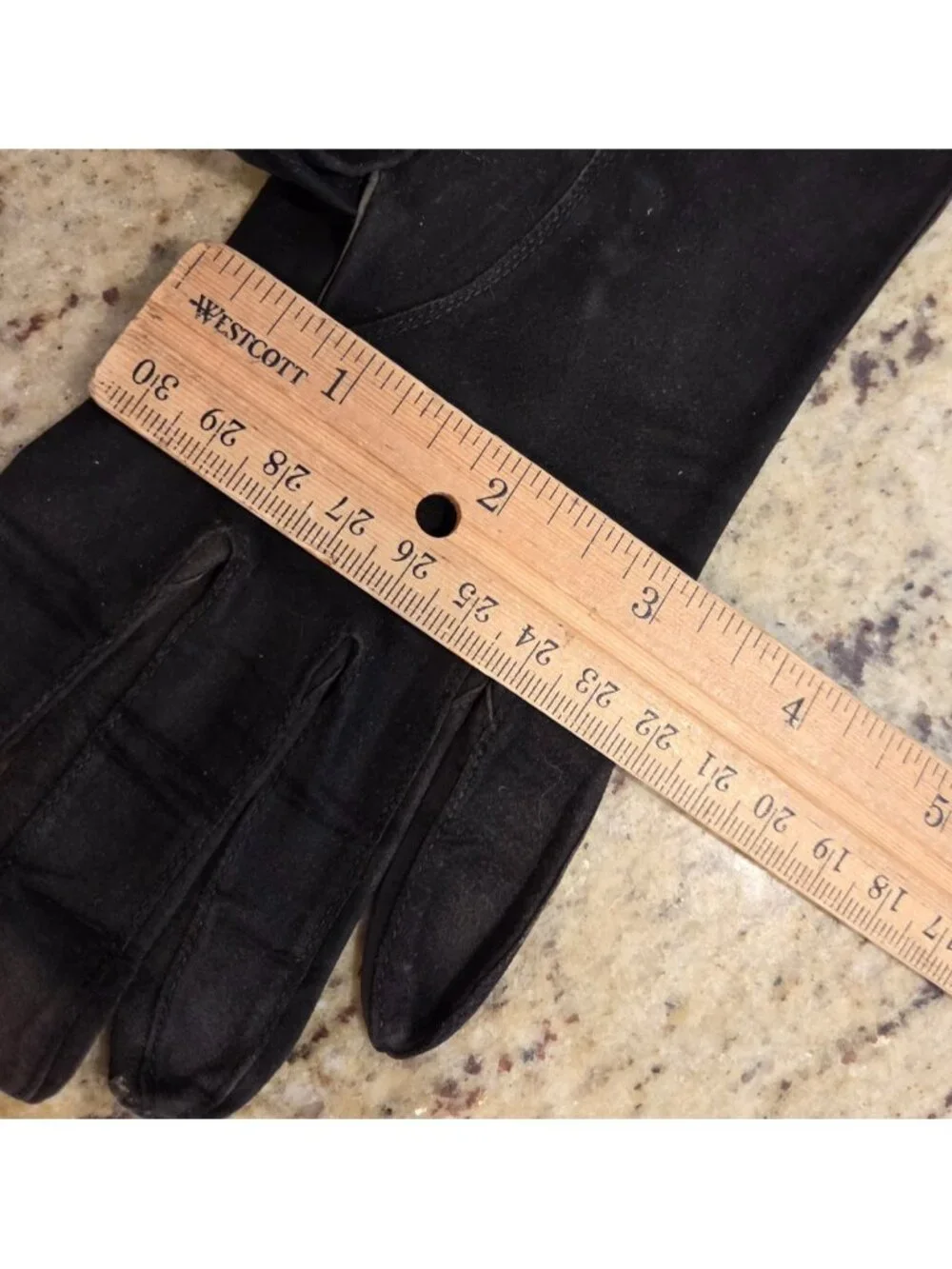 Vintage Womens Size M Black Suede Formal 12